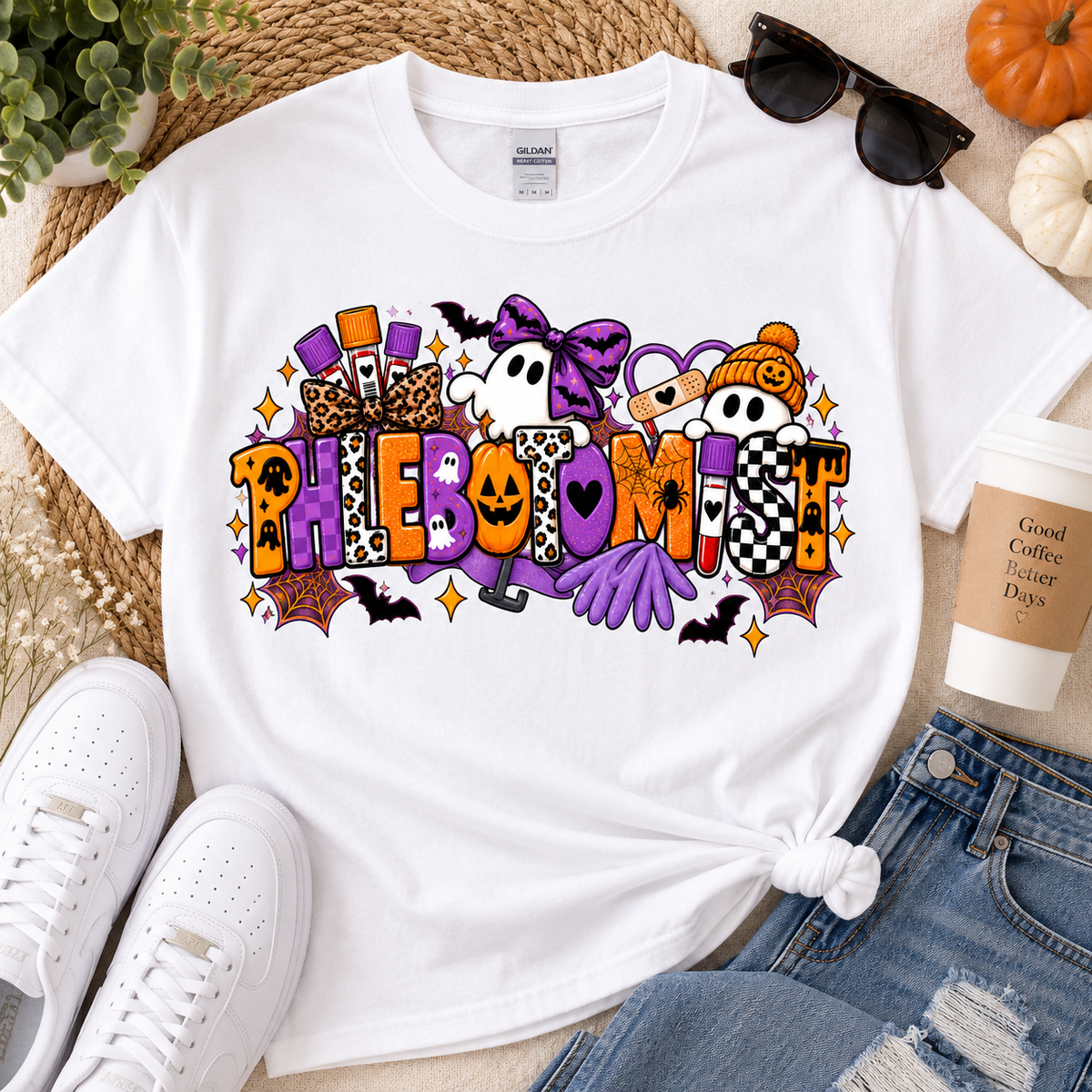 Phlebotomy Halloween Tee