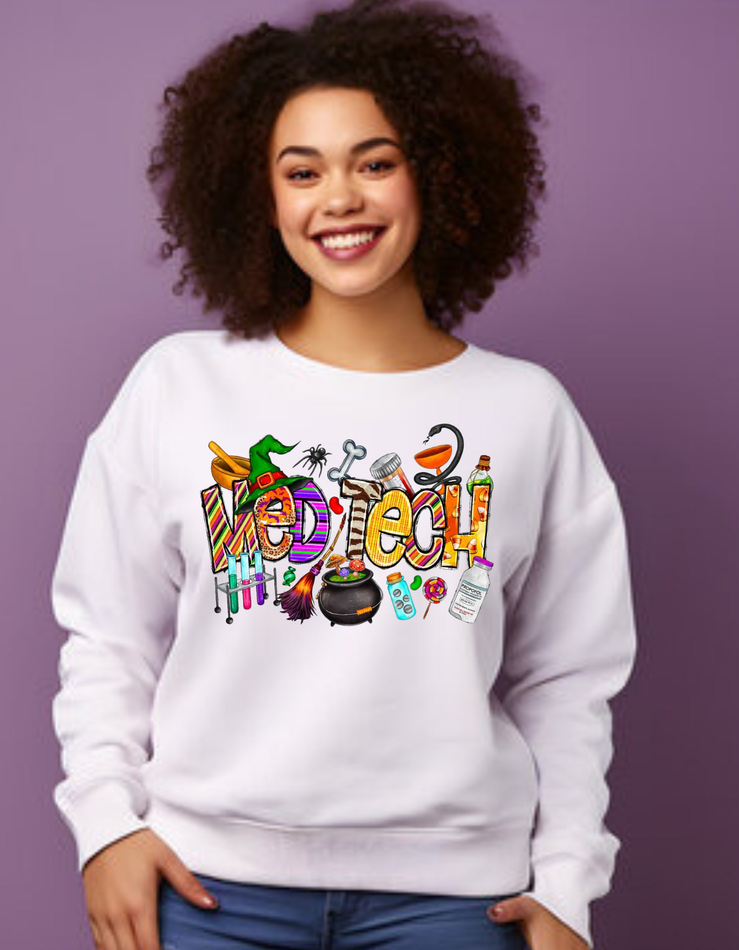 Med Tech Halloween Crewneck