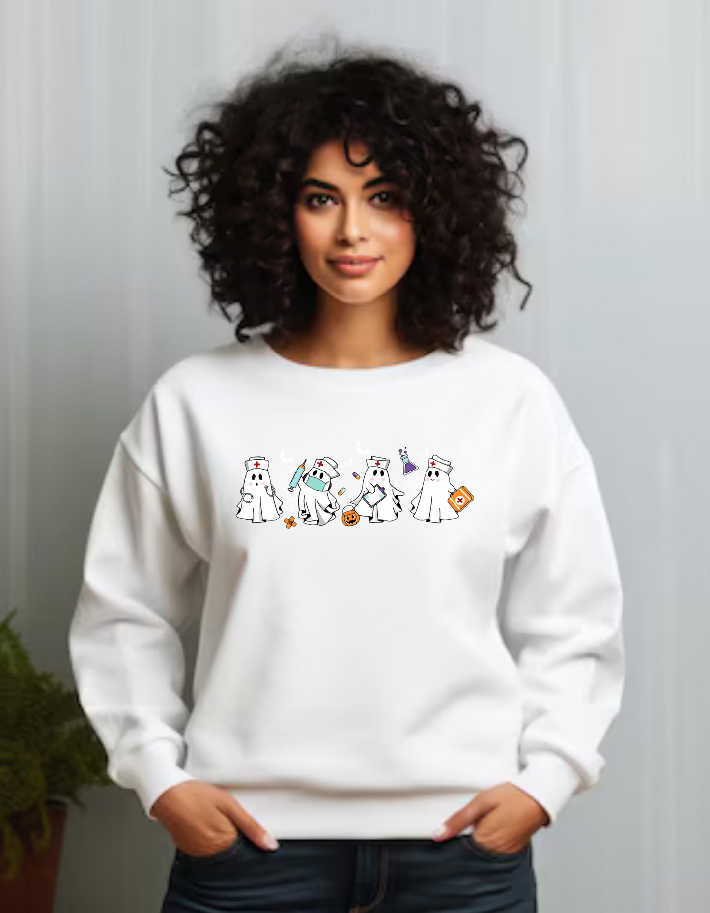 Ghostly Nurses Crewneck