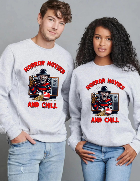 Freddy Horror Movies and Chill Crewneck