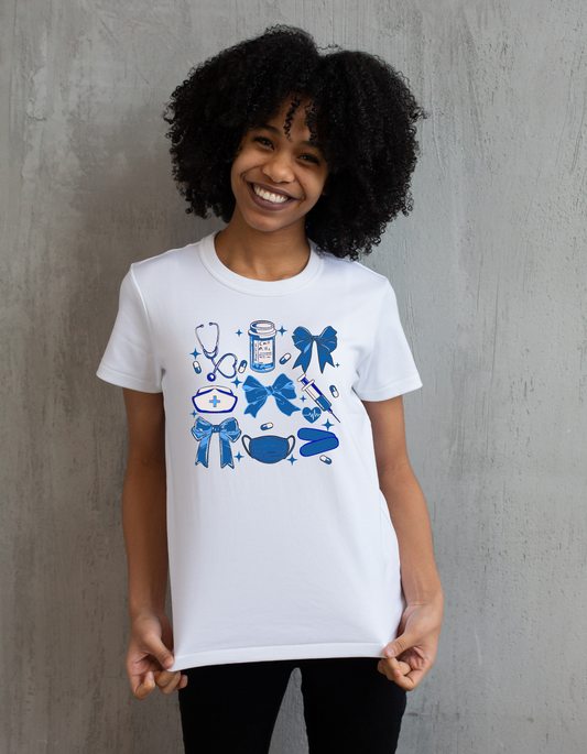 Blue Nurse Essentials Tee