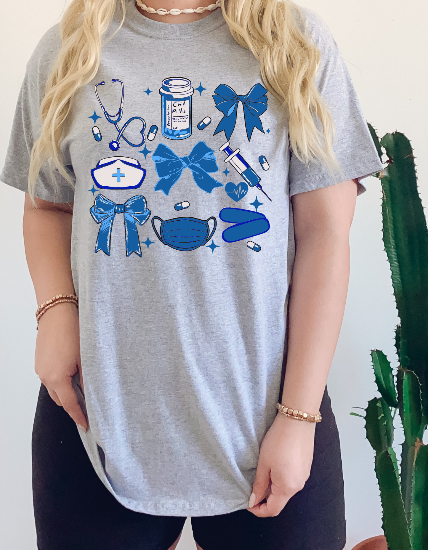 Blue Nurse Essentials Tee