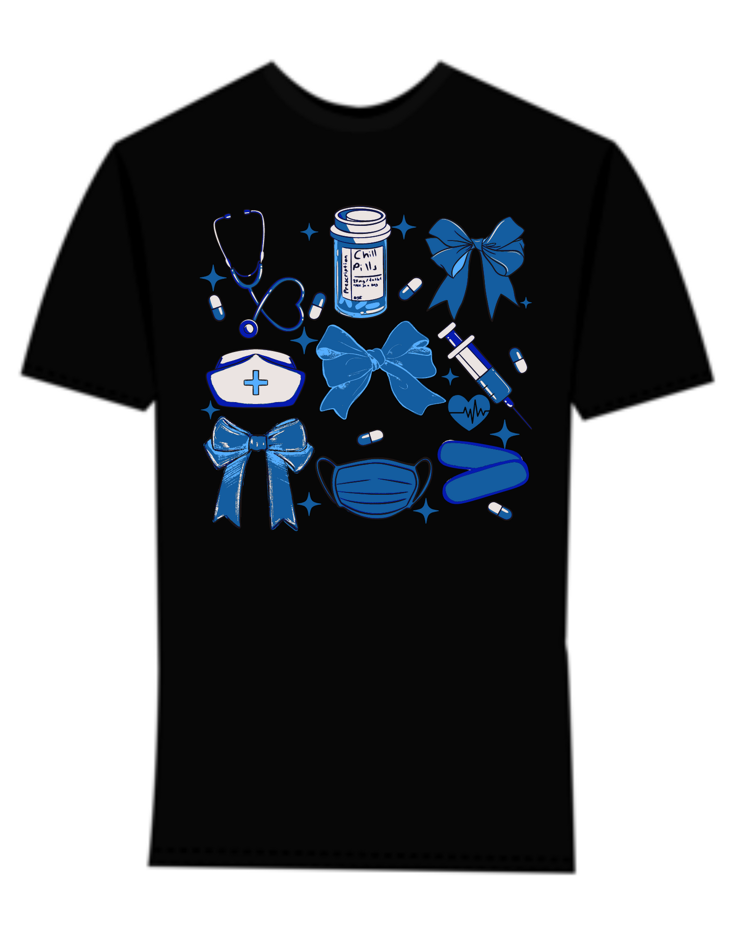 Blue Nurse Essentials Tee