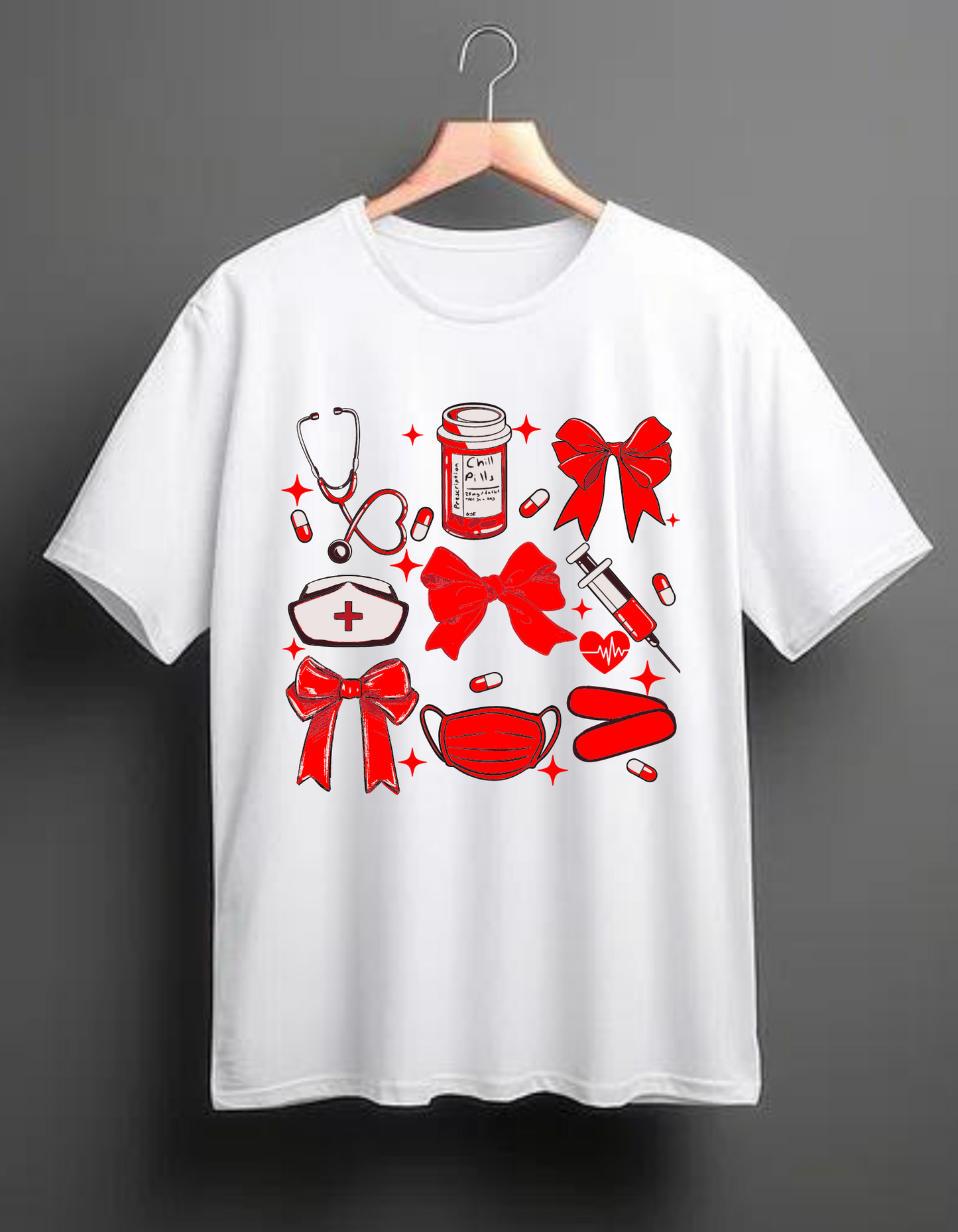 Red Nurse Essentials Tee