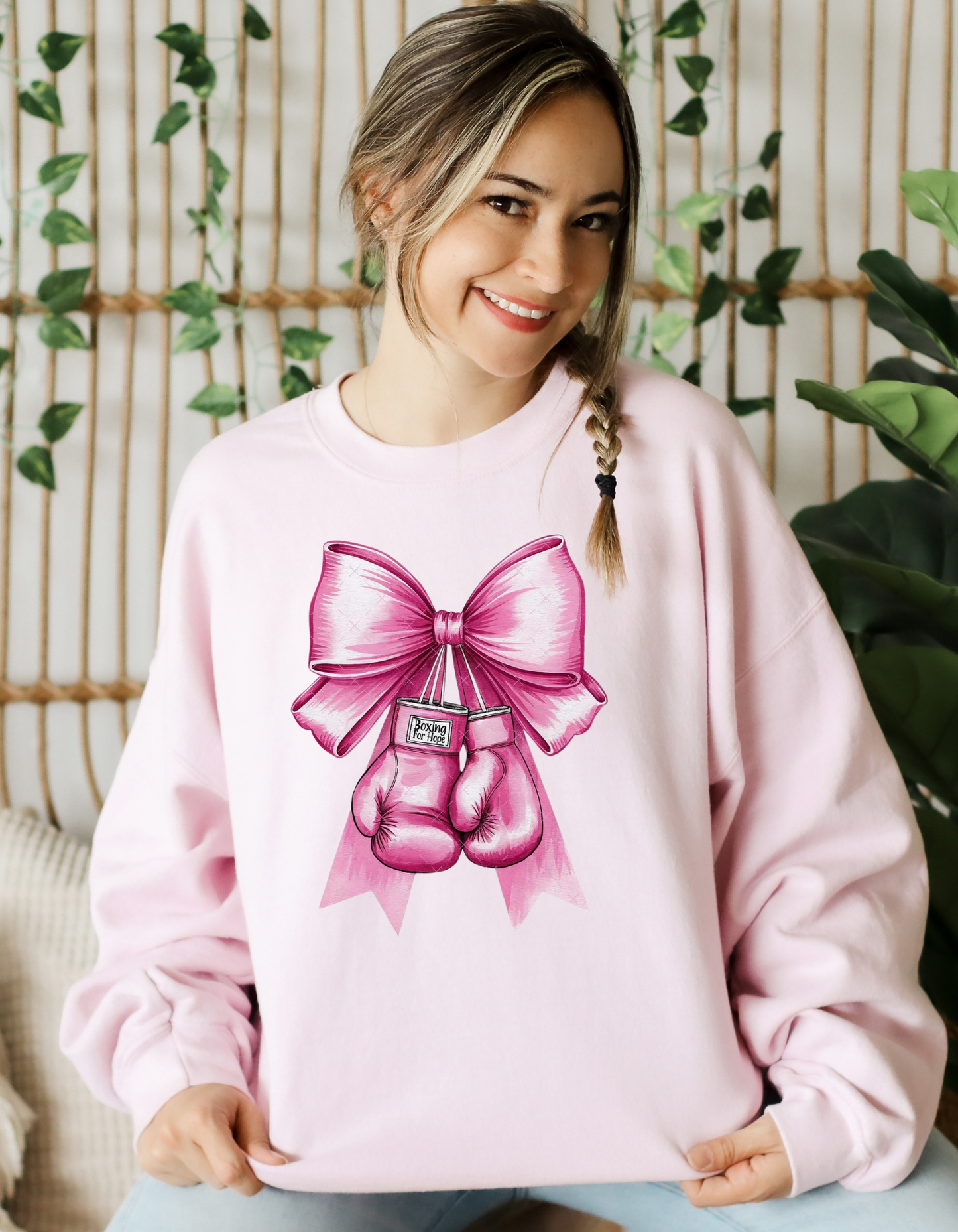 Boxing for a Cure Breast Cancer Crewneck