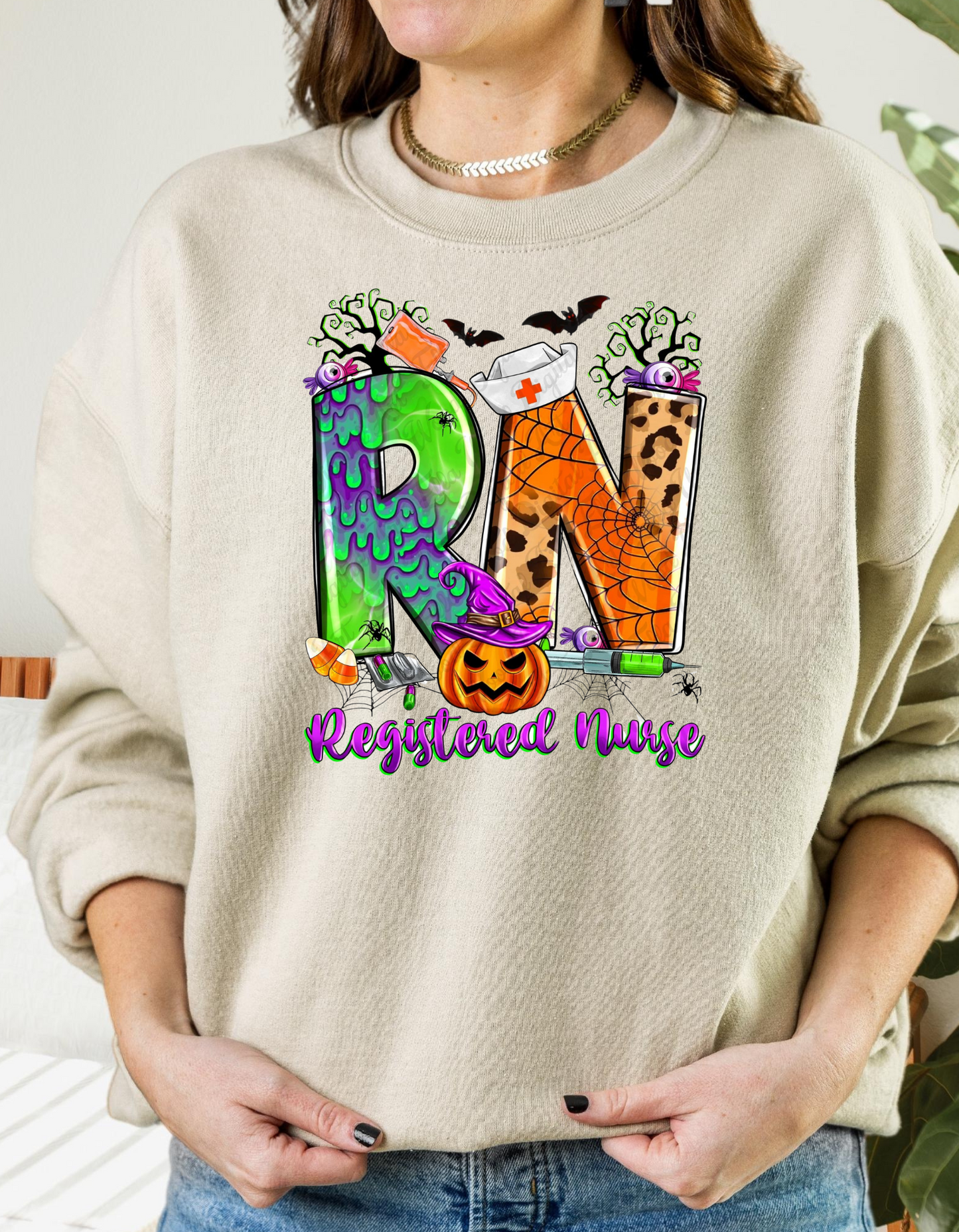 Halloween Registered Nurse (RN) Crewneck