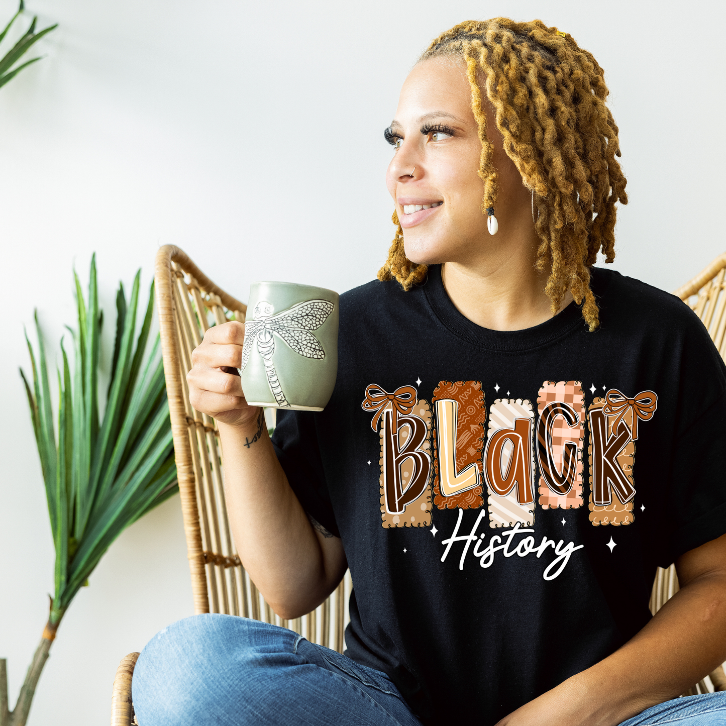 Black History Bow Tee