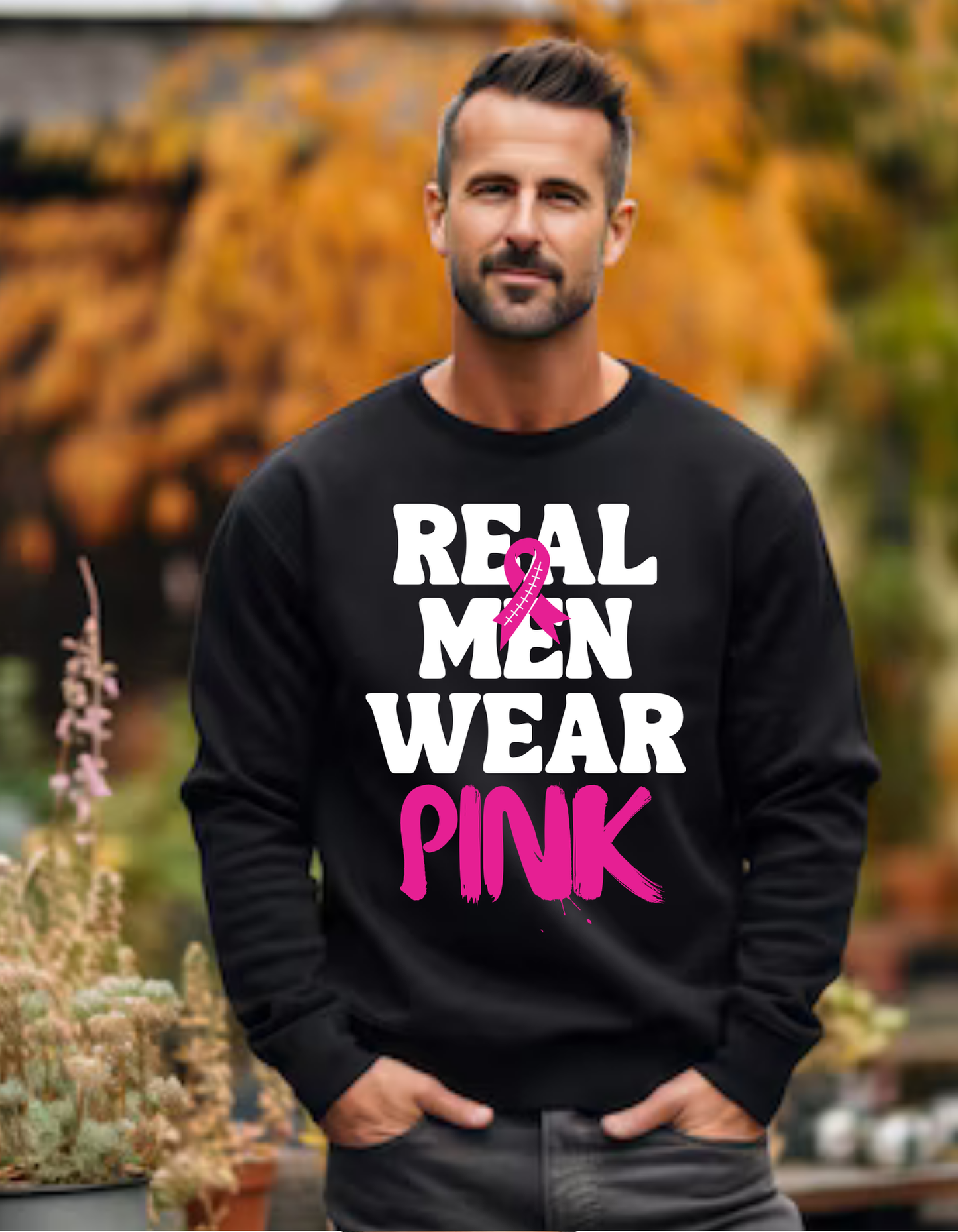 Real Men Wear Pink Crewneck