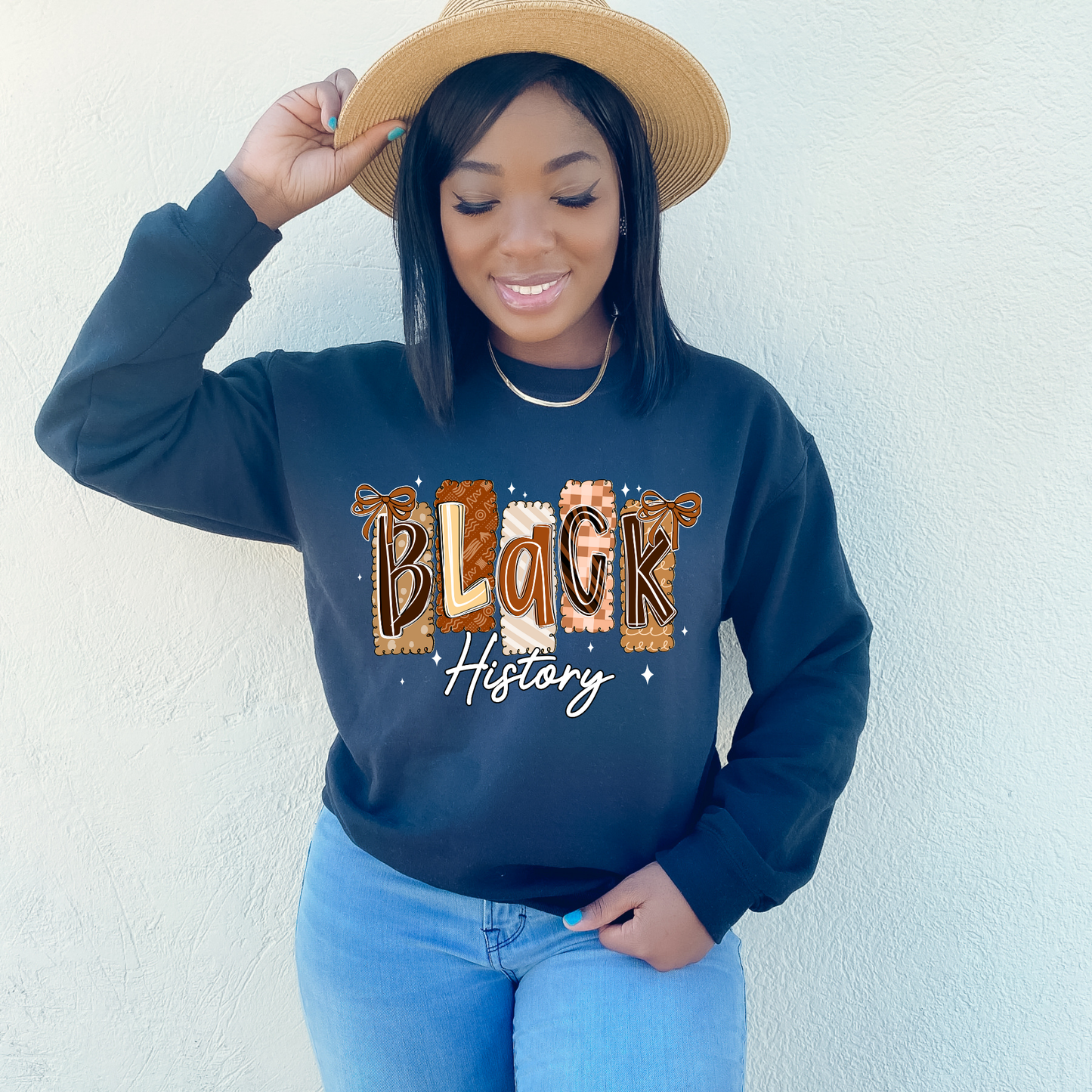 Black History Bow Crewneck