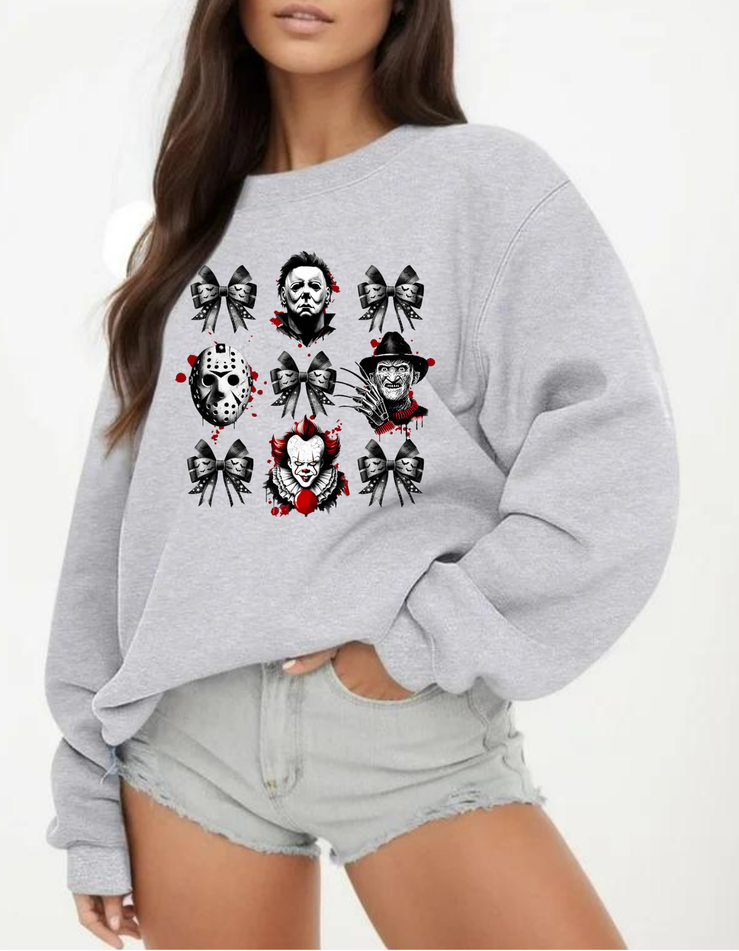 Horror Villains Bow Crewneck