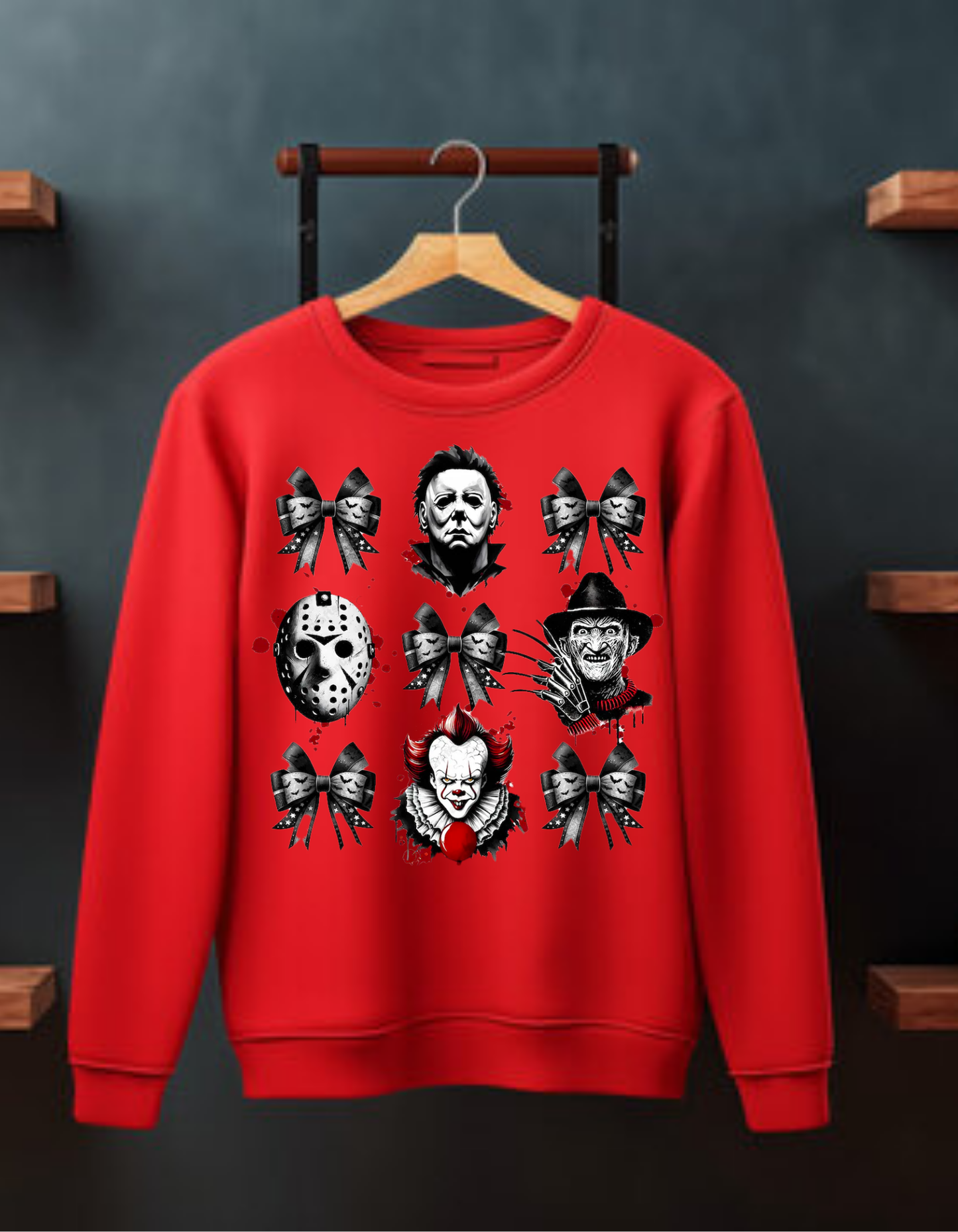 Horror Villains Bow Crewneck