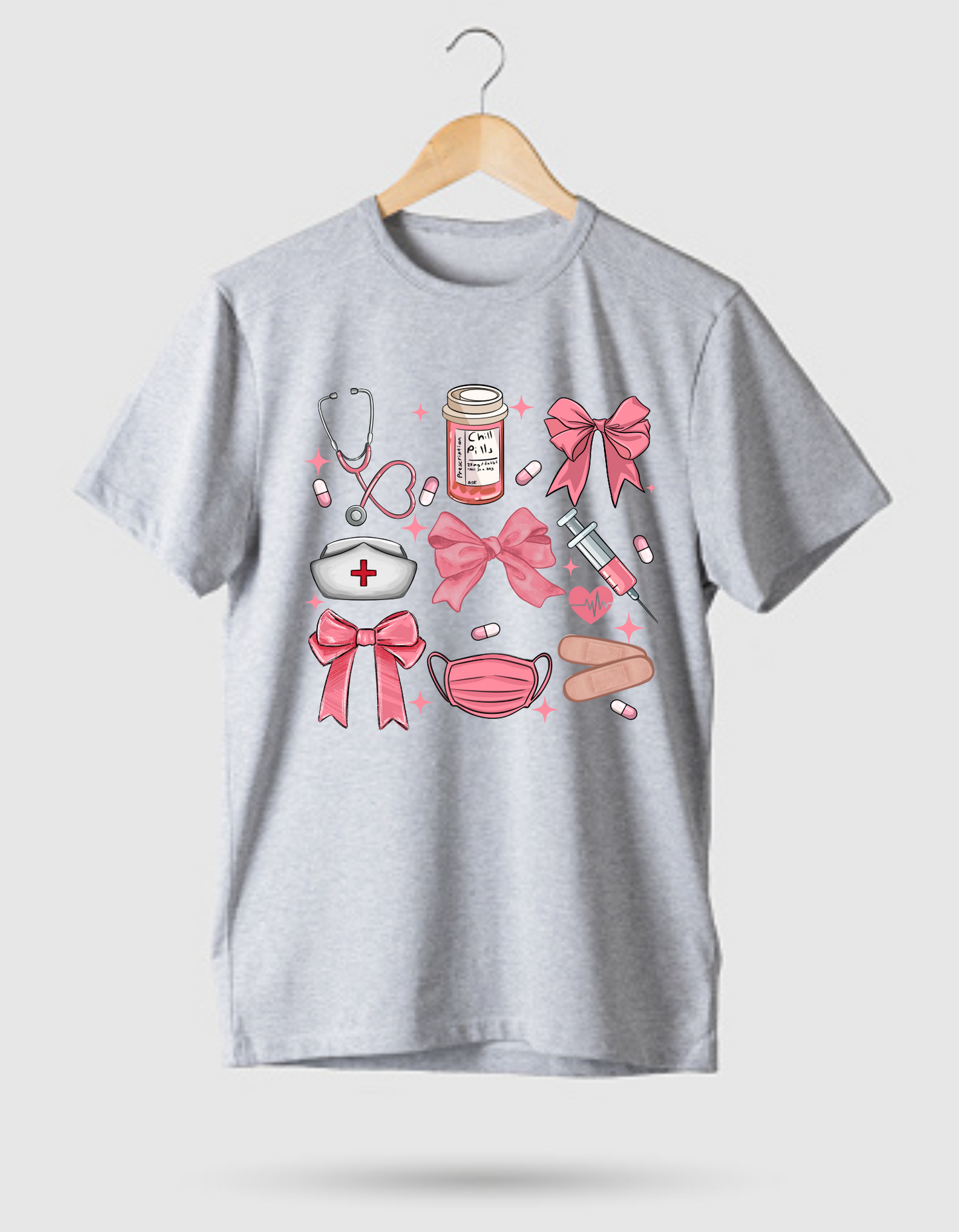 Pink Nurse Essentials Tee