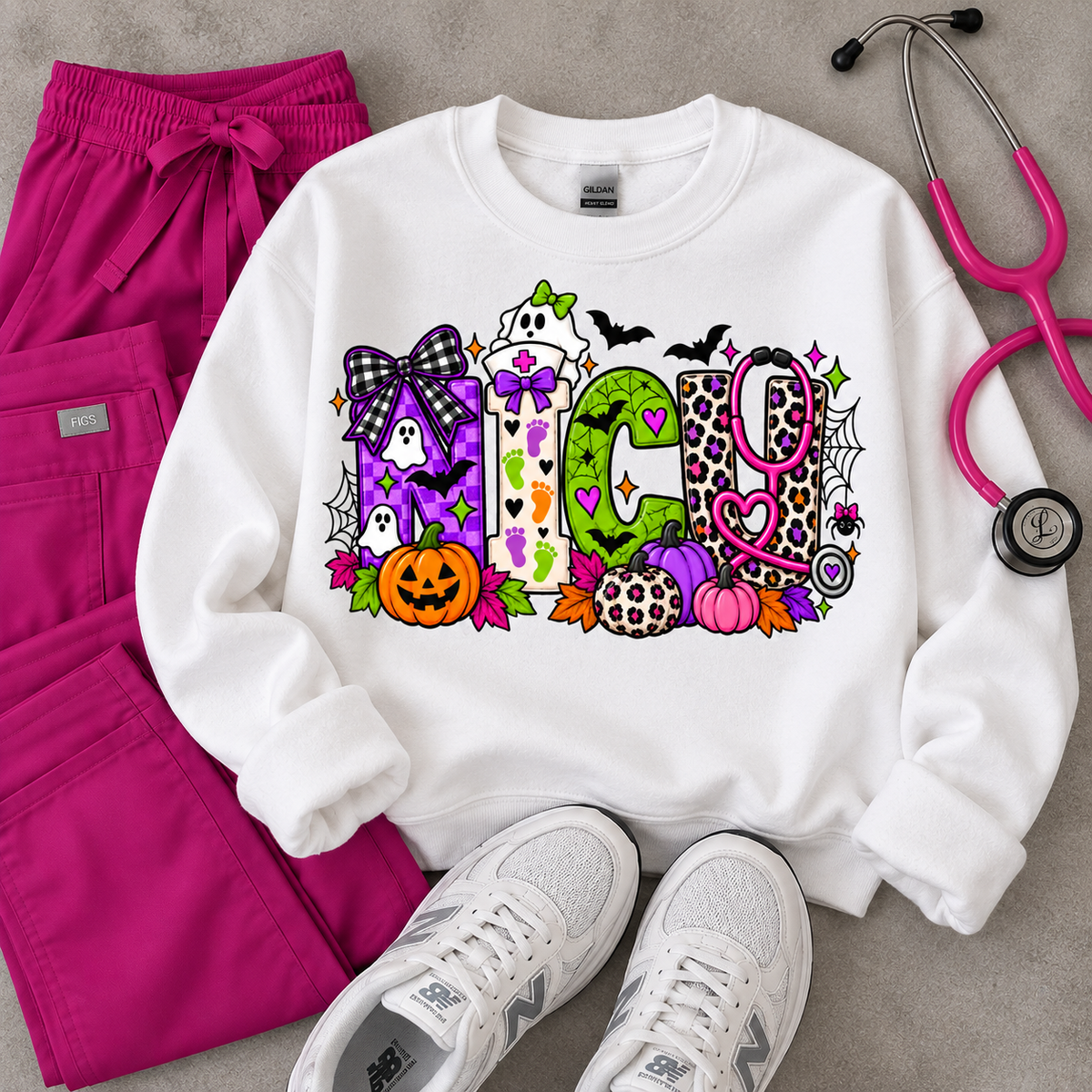 NICU Nurse Halloween Crewneck
