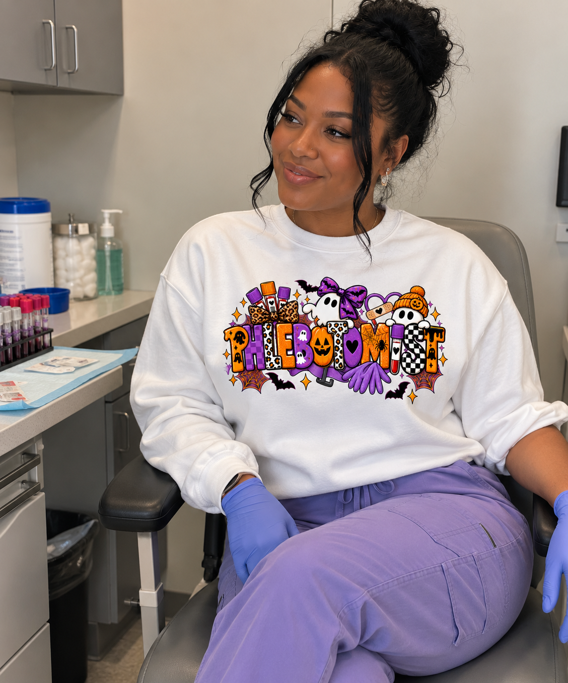Phlebotomy Halloween Crewneck