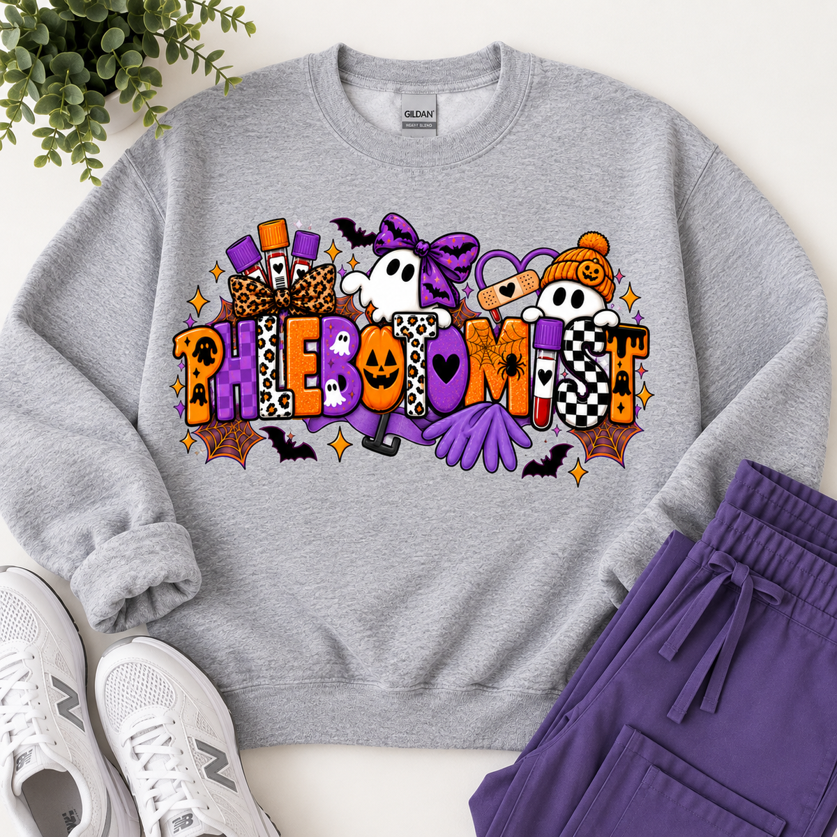 Phlebotomy Halloween Crewneck
