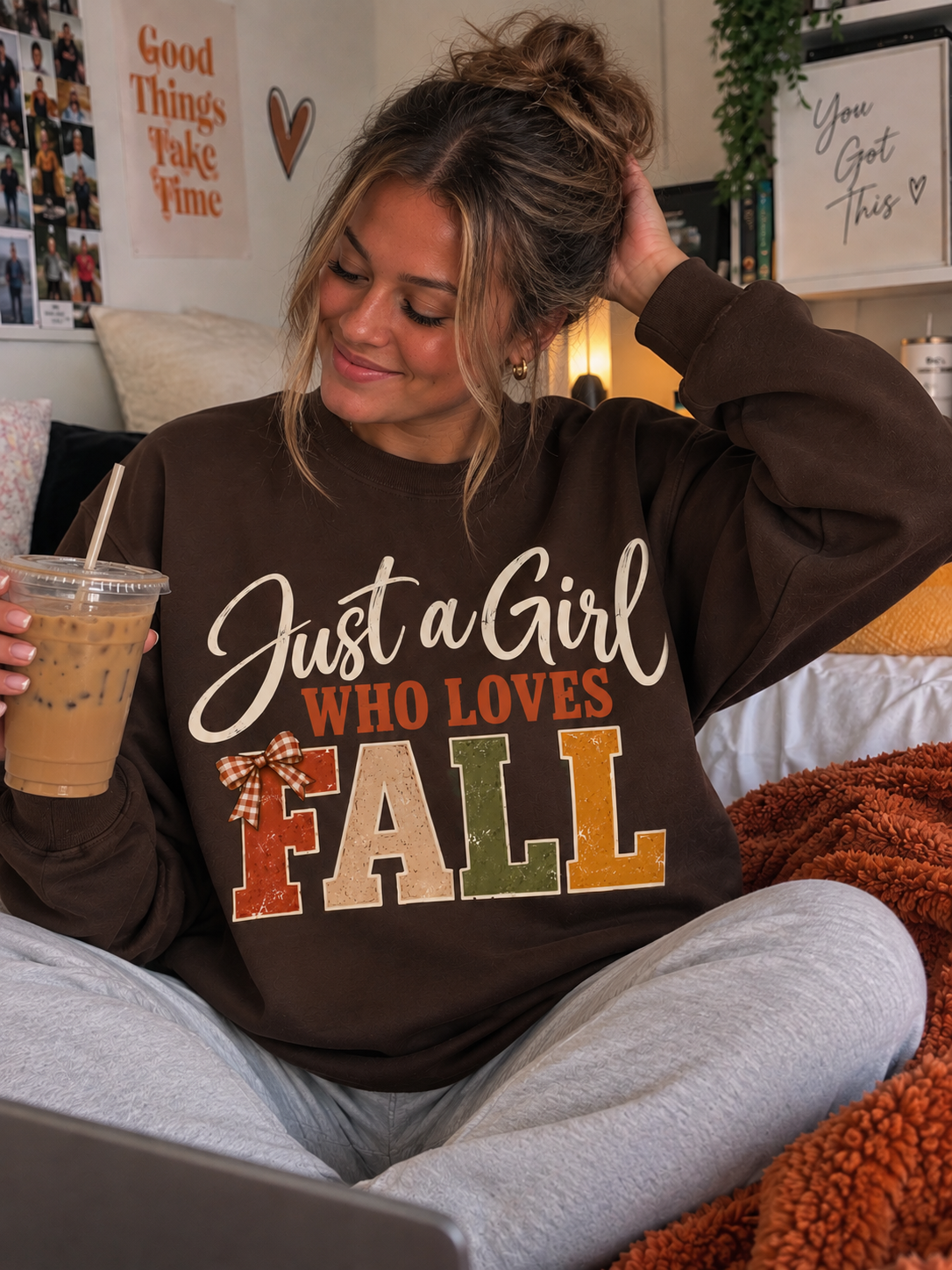 Just a Girl Who Loves Fall Crewneck