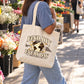 Find Joy Everyday Globe Graphic Canvas Tote Bag