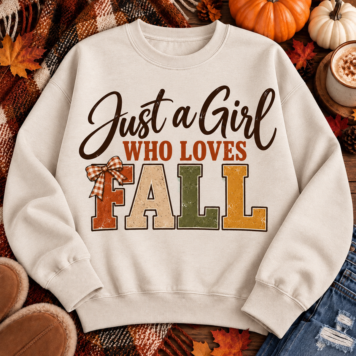 Just a Girl Who Loves Fall Crewneck