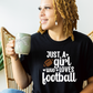 Girl Who Loves Football Tee