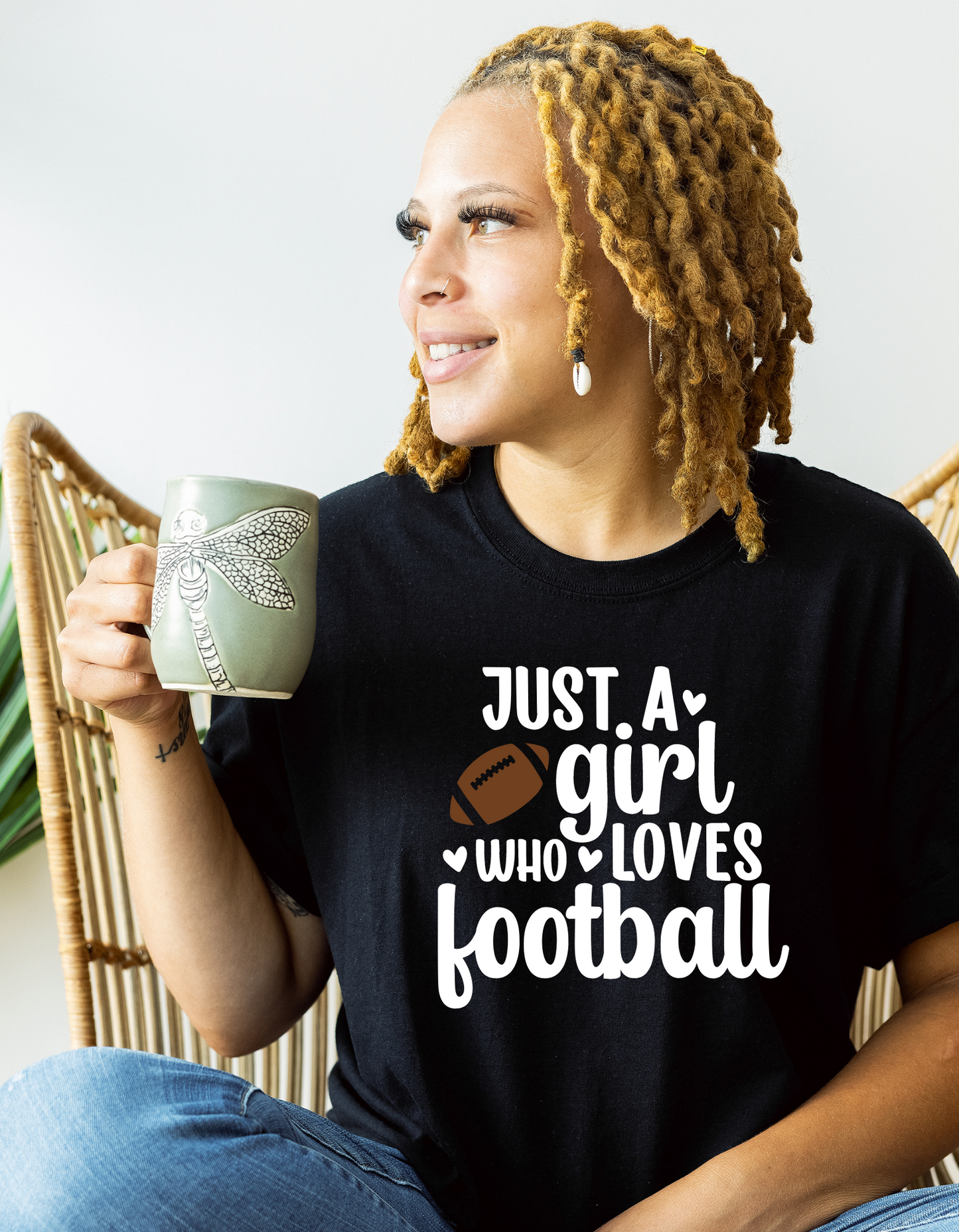 Girl Who Loves Football Tee