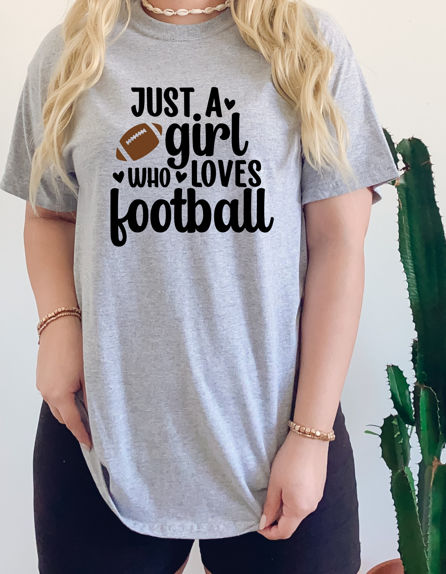 Girl Who Loves Football Tee