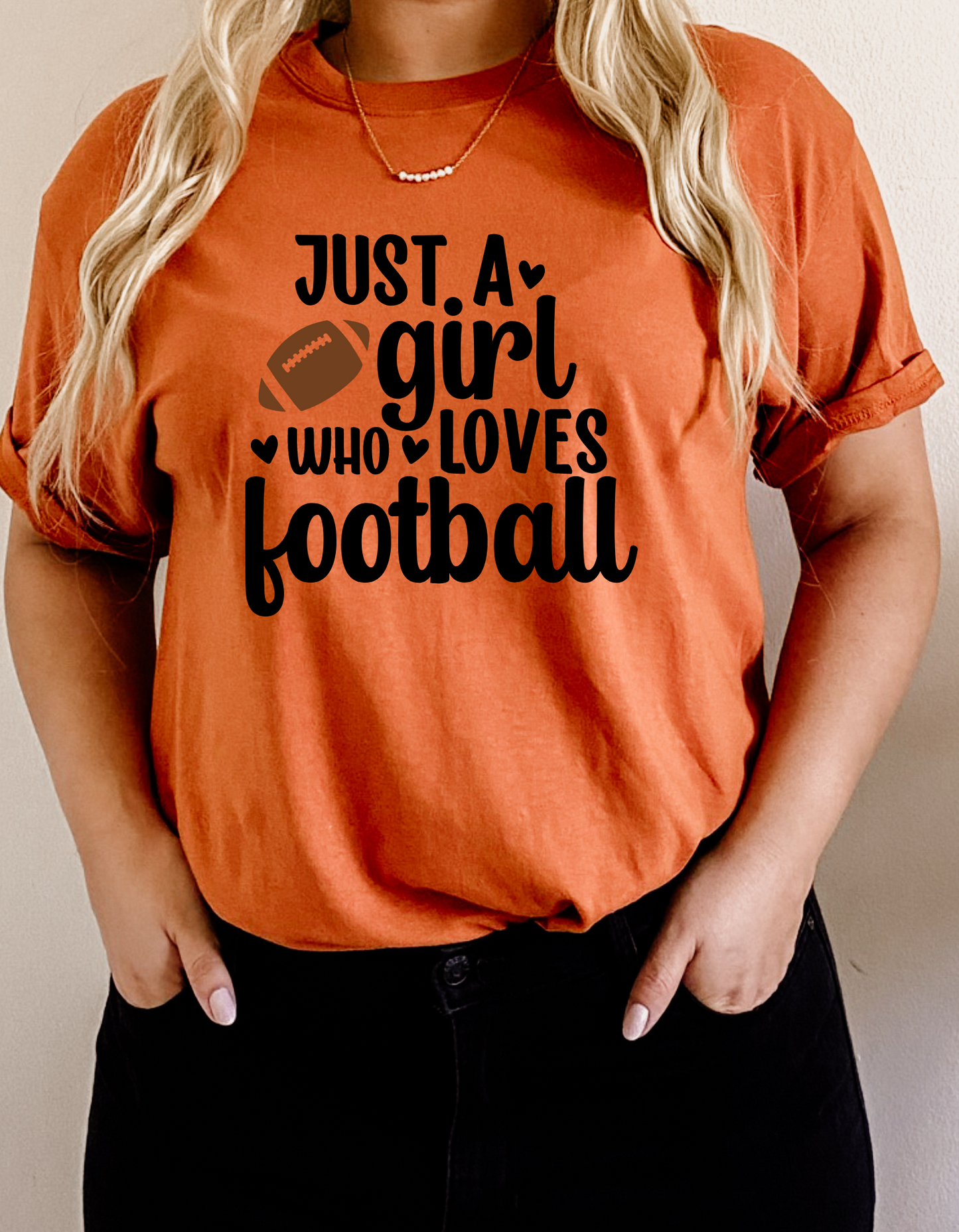 Girl Who Loves Football Tee