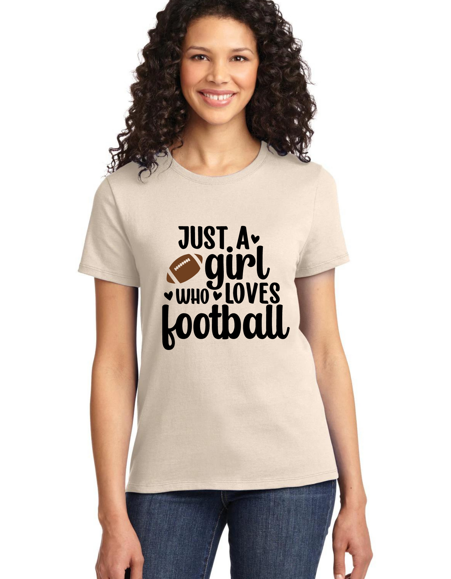 Girl Who Loves Football Tee