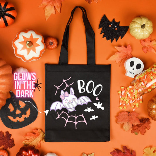 Glow Pink Bat Tote Bag